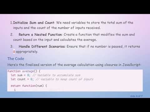 Mastering JavaScript Closures: Easily Calculate the Average Output