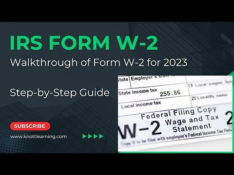 IRS Form W-2 Walkthrough (Wage and Tax Statement) | Example with Form 1040