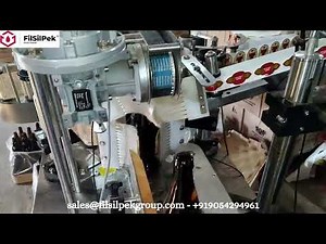 Automatic Sticker Labelling Machine for Round Bottles | Stepper Motor | Top & Bottom Applicator