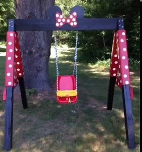 10K views · 288 reactions | DIY MINNIE MOUSE SWING SET....this is SO...