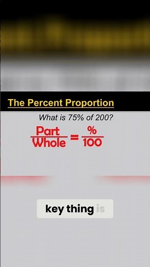 How to Use the Percent Proportion
