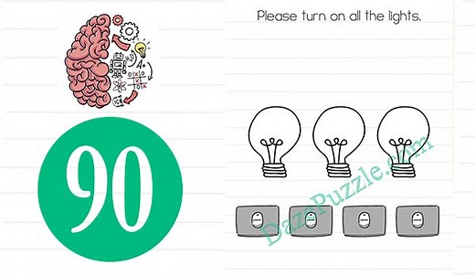 Brain Test Level 90 Please turn on all the lights