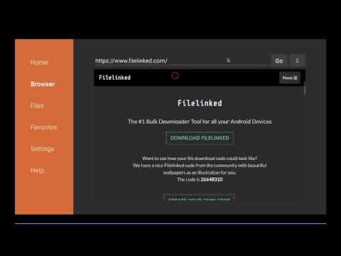 How to install Filelinked Using the Downloader app