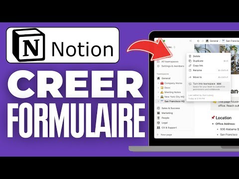 Comment Créer Un Formulaire Sur Notion (2025)