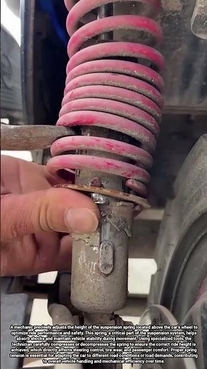 Adjusting a Car Suspension Spring to Optimize Ride Height and Stability
