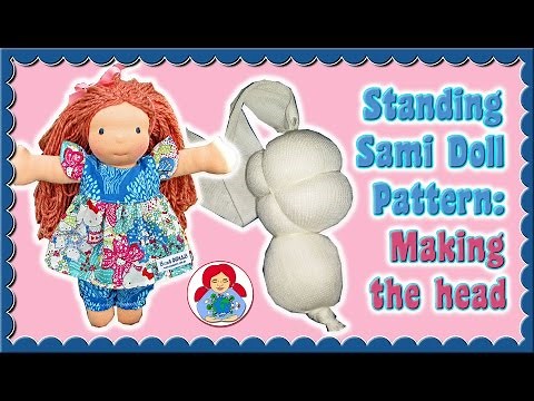 DIY | Making a cloth doll head Step by Step Instructions • Standing Sami Pattern