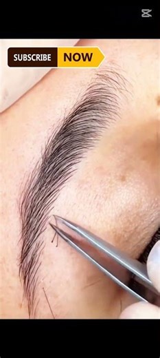 Perfect eyebrow threading at home #DIY #beautyshorts #tutorial