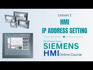 Siemens HMI course Lesson 1 - HMI IP Address setting