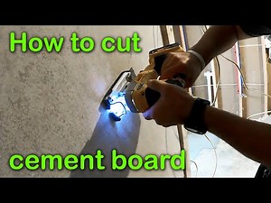 How to cut a cement board | Cutting a Hardiebacker with a Power tool