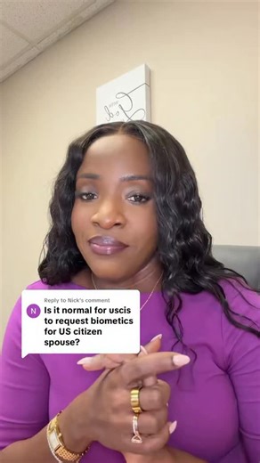 Is it normal to USCIS to request a biometric from the U.S. citizen? #immigration #uscis #citizenship #greencard | CL Immigration Services LLC