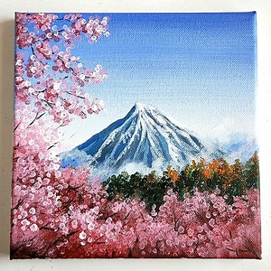 21K views · 556 reactions | Fuji Mountain Landscape Acrylic Painting #art #artist #ArtWork #acrylic #painting #eldrawingarts #paintingartwork #acrylicpainting #mountainlandscape | El Drawing Arts | Facebook