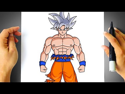 How to DRAW GOKU ULTRA INSTINCT Full Body - Dragon Ball Super - Drawing Tutorial