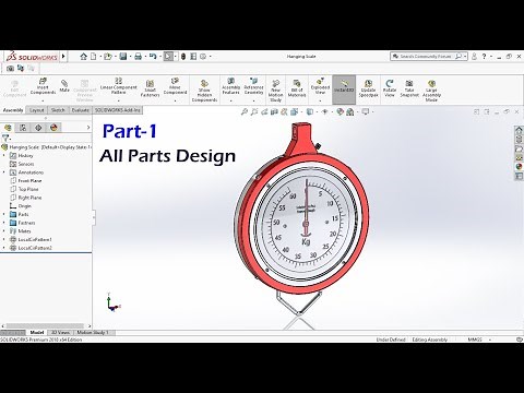 Part 1 Mechanical Weighing Scale Design Tutorial in Solidworks