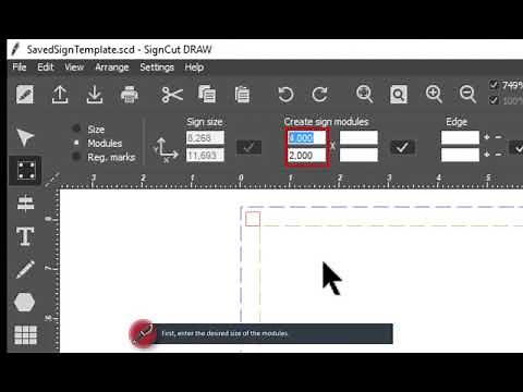 Sign setup - SignCut Draw