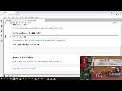 PYNQ AXI GPIO example