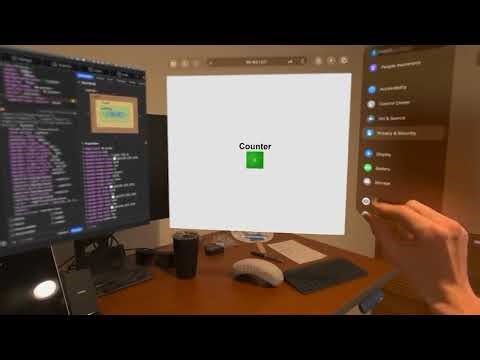 Debugging websites on the Vision Pro using the Safari Web Inspector