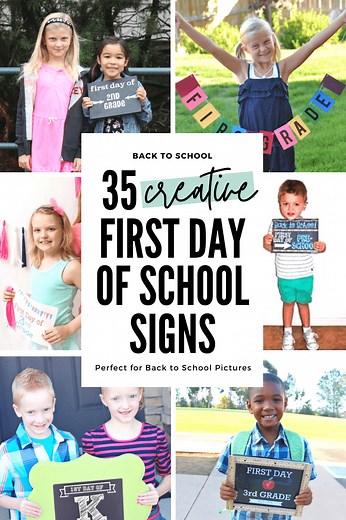 35 First Day of School Sign Ideas and Free Printables first-day-of-school-sign