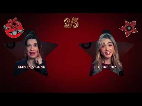 Stranger Things Actors Challenge: LEVEL 1-5 Easy-Extreme.