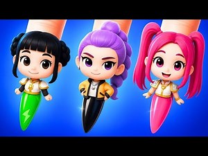 🤩 GRWM RUMI! Epic DEMON HUNTER Paper Doll Makeover! 💄 Easy DIY ✨Slick Slime Sam Maker World