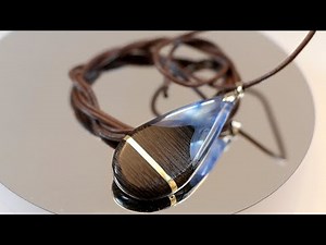 Amazing Jewelry Epoxy Resin Brass Wenge Wood Necklace - Resin art - DIY