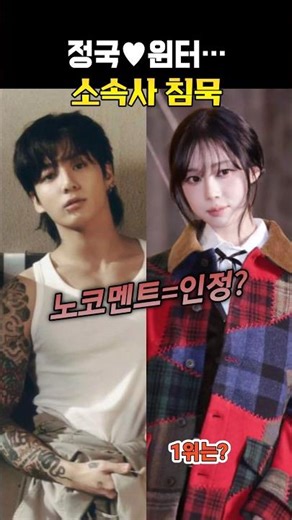 정국·윈터 열애설…‘입장 없다’?, 이건 거의 비공개 연애 선언 아님?