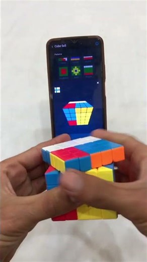 5 by 5 Rubik's cube master solving #sidcuber #fitcuber #rubikscube