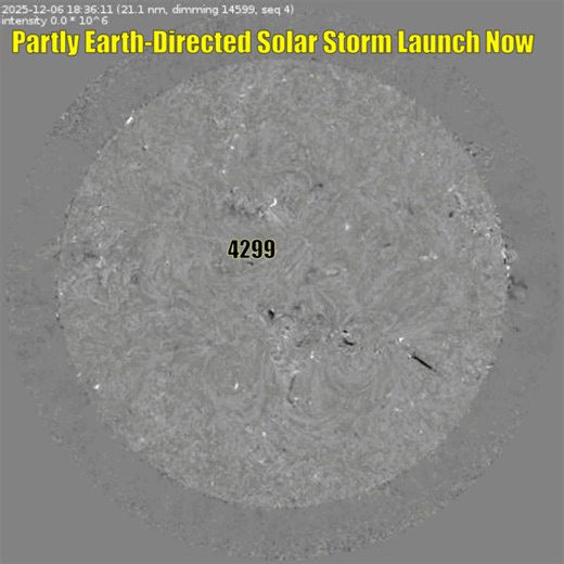 A solar storm is launching now in the Earth-strike zone! Region 4299 is once again waking up, albeit with only minor M-class flaring, but along with its nearby unstable filaments, this is enough to cause a large eruption. Waiting for the eruption to finish and for coronagraph images to inform prediction models. Stay tuned! | Space Weather Woman