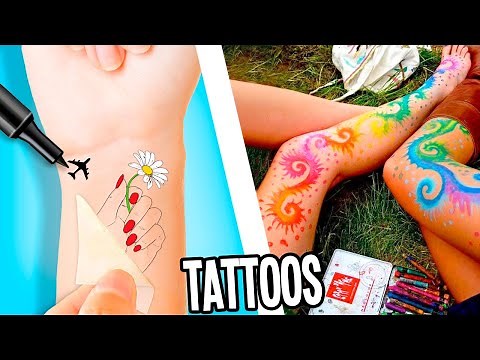 DIY Temporary Tattoos At Home | 5 Waterproof Methods! Super EASY