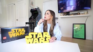 STAR WARS Logo Out of LEGO Bricks