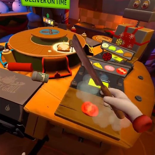 VR sandwich-making chaos in Cook-Out