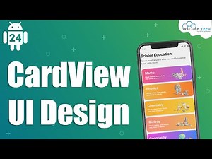 Card View UI Design Android Studio - Material Design | Android Tutorial App UI
