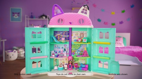 Gabby’s Dollhouse, Sweet Dreams Bedroom with Pillow Cat Figure and 3 Accessories, 3 Furniture and 2 Deliveries, Kids Toys for Ages 3 and up