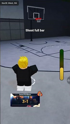 Turtorial on how to shoot a basketball in basketball legends #basketball #roblox