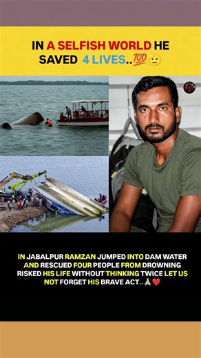 A heart-touching example of humanity and courage. 🙏#Hero #Bravery #IndiaNews #Inspiration #RealHero