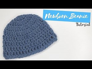 CROCHET: Newborn beanie tutorial | Bella Coco