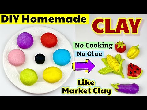 How to Make Clay at Home | DIY Homemade Clay without glue | Homemade clay easy | Clay Tutorial