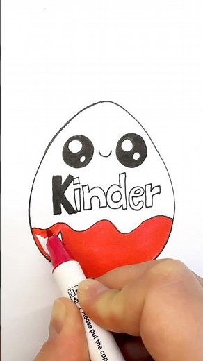 How to Draw and Color a Kinder Surprise | Step-by-Step Drawing for Kids