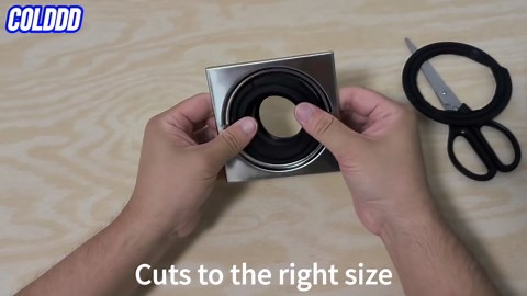 Floor Drain Reducer Silicone Adaptor, for 2'' to 4'' Hole, Can be Fitted to Most Floor drains, Black