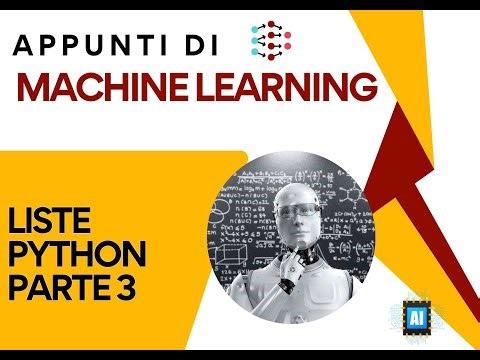 Liste python parte 3 | Appunti di Machine Learning