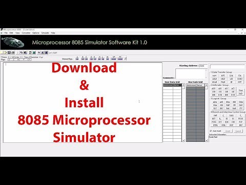 How to download and install 8085 microprocessor simulator/simulation program software.