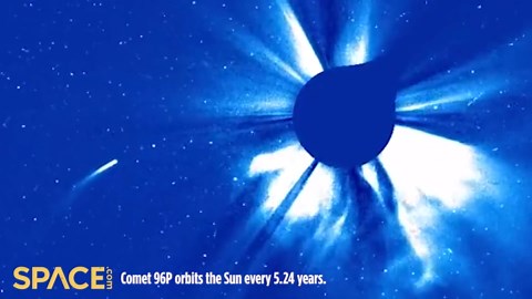 Time-Lapse Of Comet 96P Flyby The Sun In Epic SOHO Spacecraft
