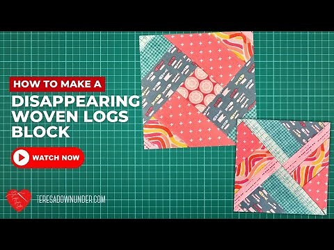 How to make a disappearing Woven logs block