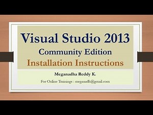 VS2013 Community Edition Download and Installation