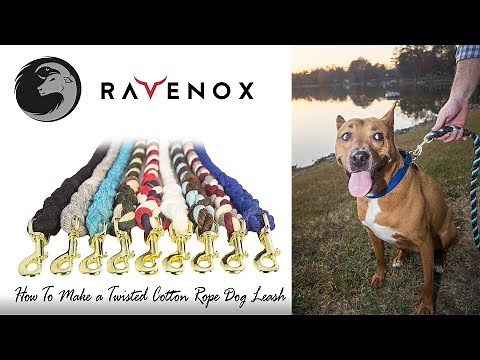 How to Make a Dog Rope Leash | DIY Twisted Cotton Dog Rope Lead | Ravenox Ropes