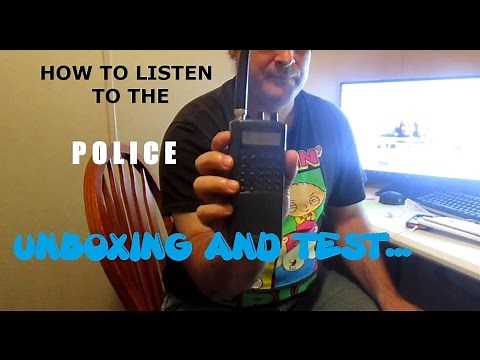 POLICE SCANNER-- RADIOSHACK PRO94 UNBOXING