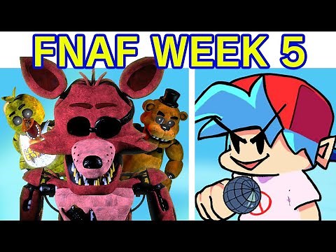 Friday Night Funkin' VS Five Nights at Freddy's FULL WEEK 1-5 (Chica, Foxy, Bonnie) (FNF Mod/FNaF 1)