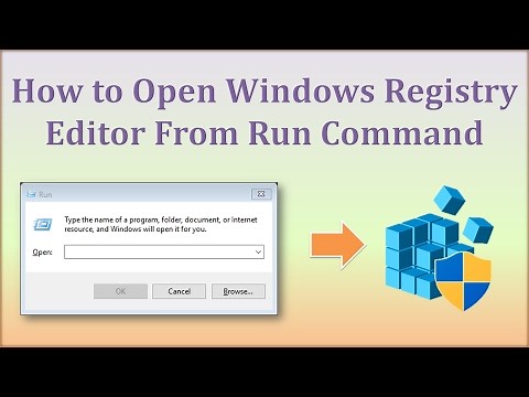 HOW TO OPEN WINDOWS REGISTRY EDITOR FROM RUN COMMAND