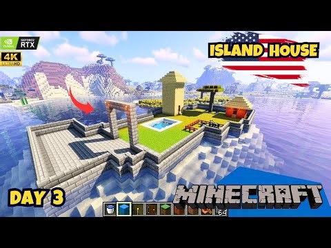 I Build House In Small Island In Minecraft Creative Gameplay day 3
