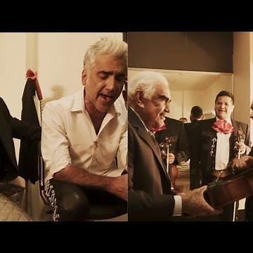 The day Vicente Fernández surprised Alejandro and the musicians in the dressing room in Guadalajara.