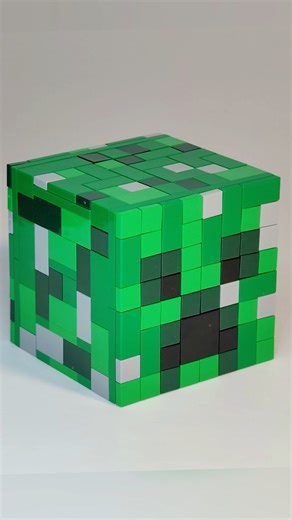 Creeper head - Lego Minecraft (tutorial) #shorts
